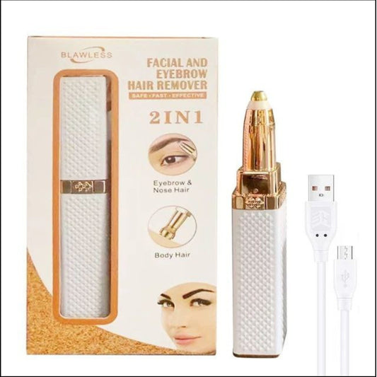 2 in 1 Rechargeable Women’s Face Hair Remover & Eyebrow Trimmer