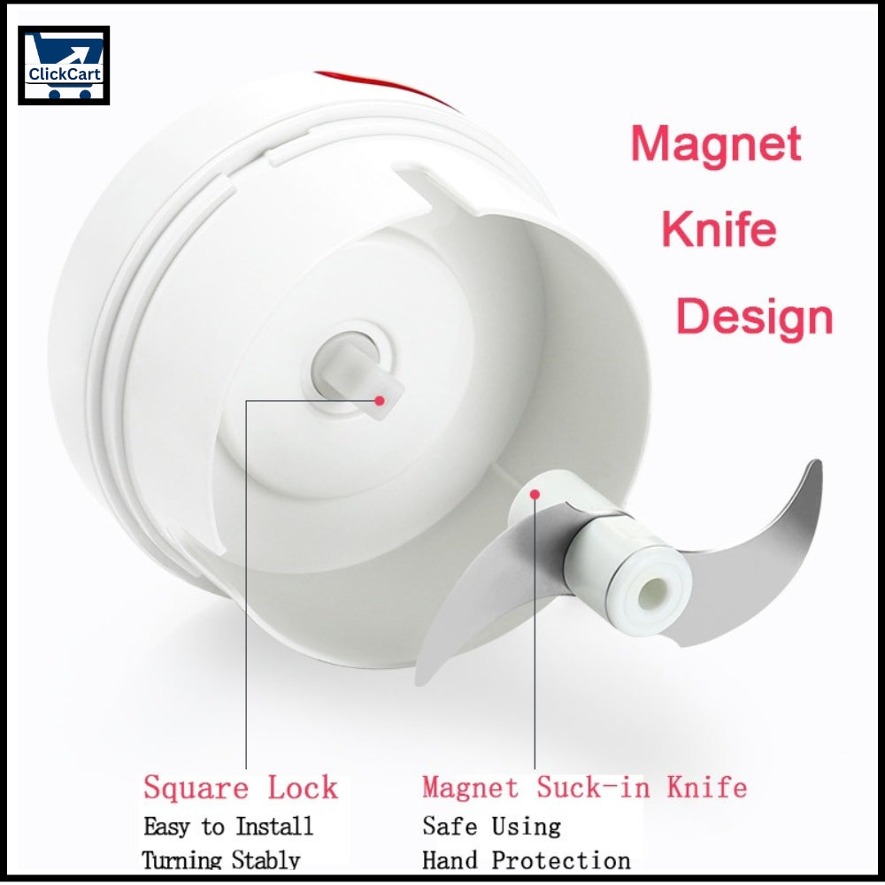 "Mini Multi-Function Hand Pull Garlic & Vegetable Chopper Mincer"