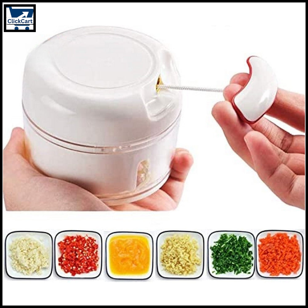 "Mini Multi-Function Hand Pull Garlic & Vegetable Chopper Mincer"