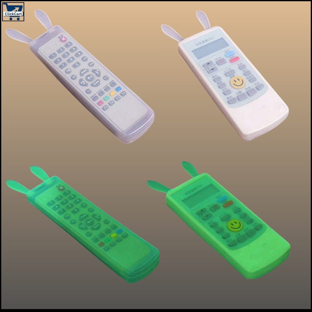 “Silicone Rabbit Remote Control Cover – Waterproof, Dust-proof Fluorescent Protection Pouch for TV & AC Remotes (Large)”