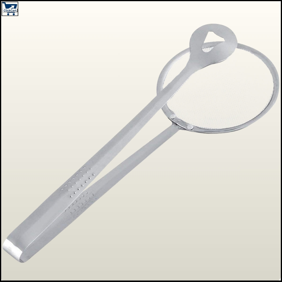 "2-in-1 Multi-Functional Filter Spoon with Clip – Oil Frying, Salad, BBQ & Kitchen Colander Utensil"
