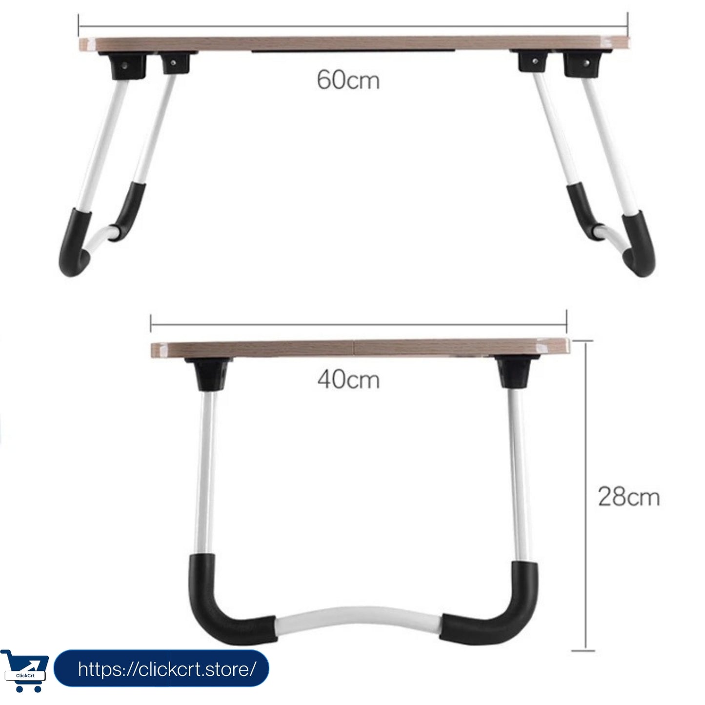 Portable Foldable Wooden Laptop Table for Bed & Sofa | Study, Work & Breakfast Desk
