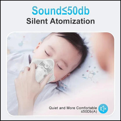 Mesh Portable Nebulizer Machine for Kids & Adults – Mini USB Inhaler, Silent Mist, Easy One-Button Use