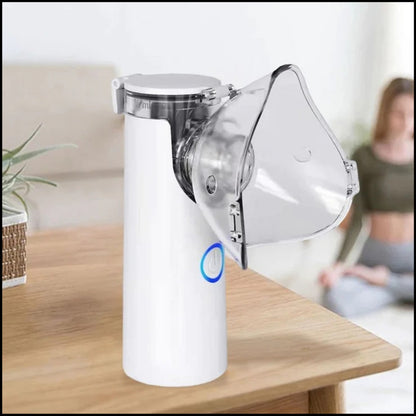Mesh Portable Nebulizer Machine for Kids & Adults – Mini USB Inhaler, Silent Mist, Easy One-Button Use