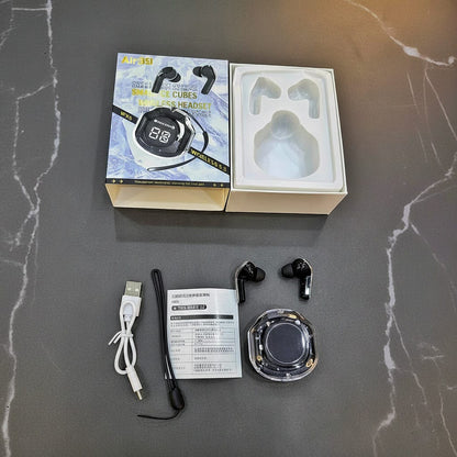 Air 39 Pro Transparent Earbuds + Free Pouch.