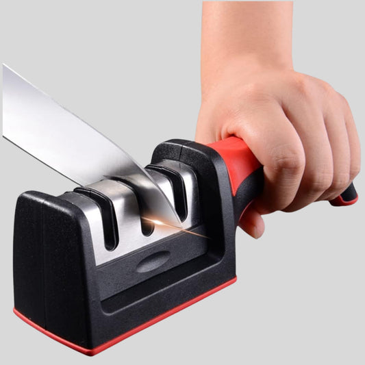 4-in-1 Adjustable Kitchen Knife & Scissor Sharpener | Manual Multi-Function Blade Tool