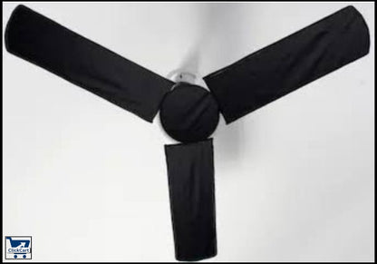 “4 Pcs Ceiling Fan Covers with Motor Cover – Grey/Black Washable & Dust-proof Set”