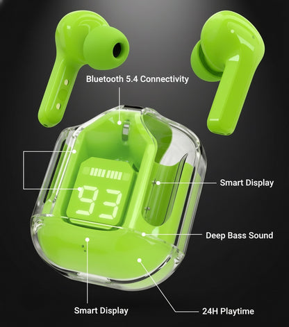 Air31 Transparent Earbuds With Free Pouch.