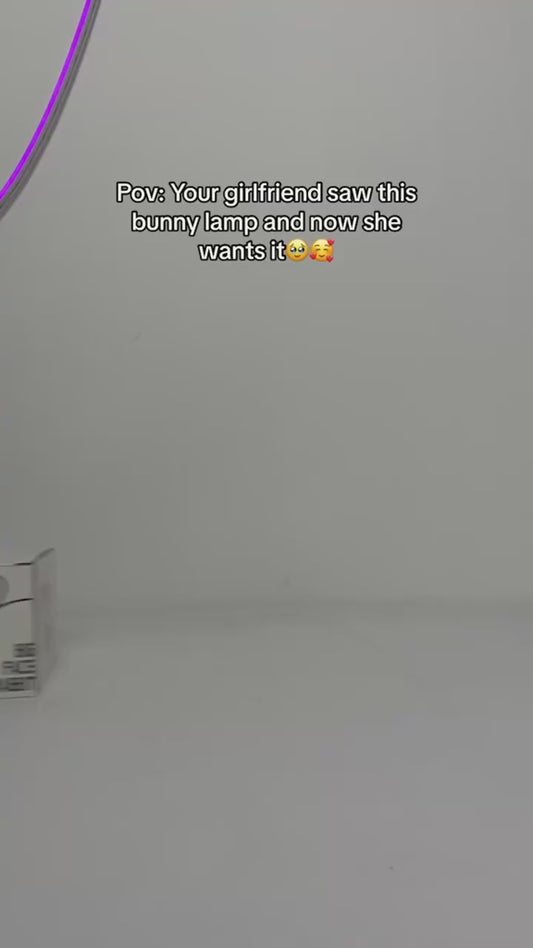 Cute Silicone Bunny Night Light for Kids | Rechargeable Touch Sensor Rabbit Lamp | Soft LED Nursery & Bedroom Light